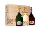 Champagner Geschenkset - Ruinart Cave Urbaine Blanc de Blancs - Rosé - Brut - 3 Fl.