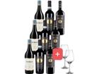 9er-Paket Rotwein Entdeckungen inkl. 2er Set Schott-Zwiesel Gläser - Weinpakete