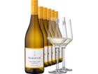 2025 Warwick Estate »The First Lady« Chardonnay im 6er-Vorratspaket inkl. 2er Zwiesel PURE Gläser-Set